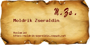 Moldrik Zseraldin névjegykártya